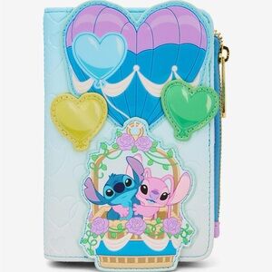 Loungefly Disney LILO and Stitch Angel and Stitch Hot Air Balloon Wallet